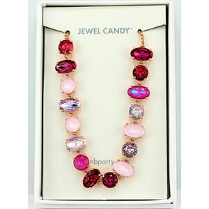 Bomb Party Retro Jewel Candy Bracelet "The Odette" Frosted Pink Lollipop RBP7385